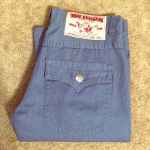 {True Religion} Joey Straight Leg Blue Jeans